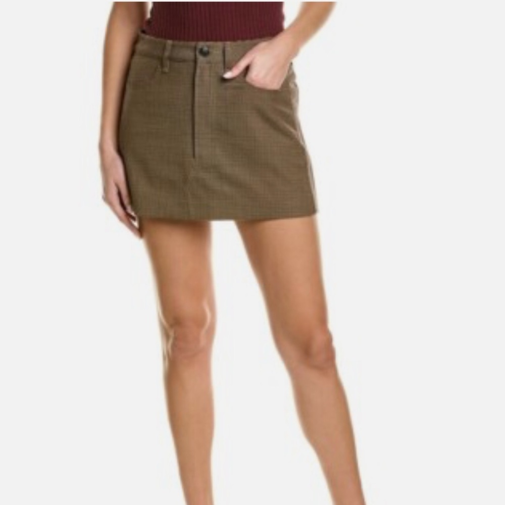 Rag & Bone Brown mini plaid Skirt